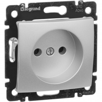 Силовая розетка LEGRAND Valena 2К на винтах 10/16 А 230/250 В алюминий Силовая розетка LEGRAND Valena 2К на винтах 10/16 А 230/250 В алюминий