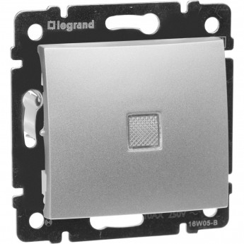 Выключатель LEGRAND Valena с подсветкой 10 A 250 В алюминий Выключатель LEGRAND Valena с подсветкой 10 A 250 В алюминий