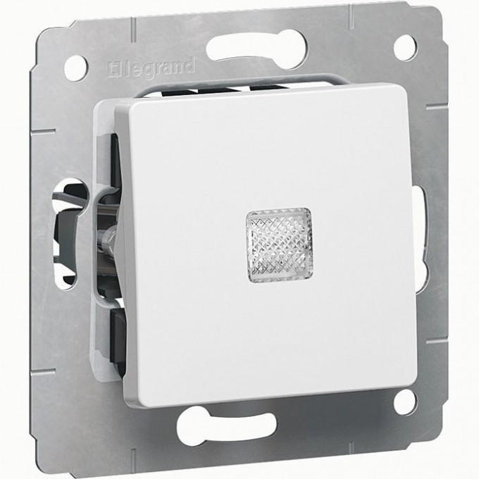 Переключатель LEGRAND Cariva на 2 направления с подсветкой автоматические клеммы 10 АX 250 В белый 773626