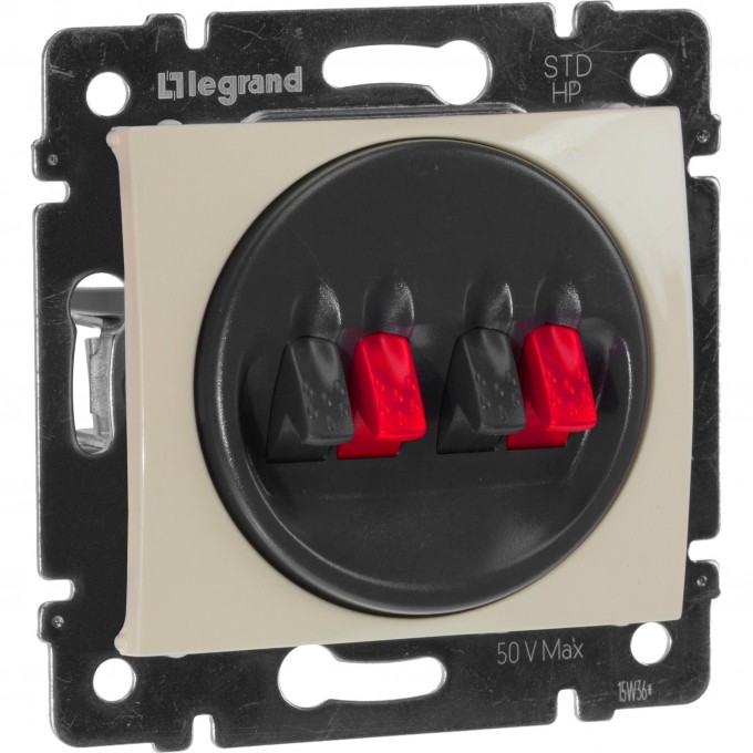 Розетка LEGRAND для колонок Valena двойная слоновая кость 774324