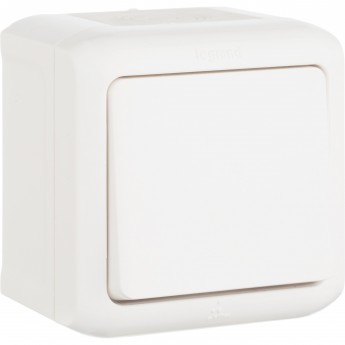 Выключатель LEGRAND Quteo 10 A 250 B IP 44 Белый Выключатель LEGRAND Quteo 10 A 250 B IP 44 Белый