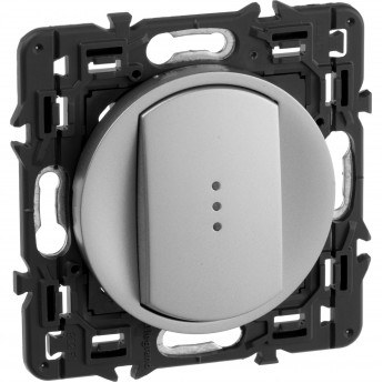 Выключатель LEGRAND Celiane выключатель с подсветкой титан Выключатель LEGRAND Celiane выключатель с подсветкой титан