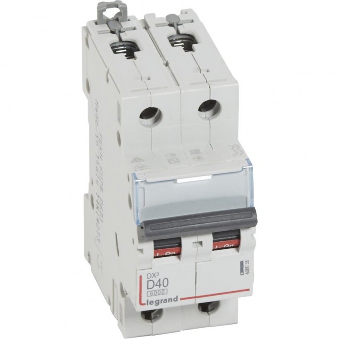 Автоматический выключатель LEGRAND DX3 2П D 40A 6000/10kA 408035