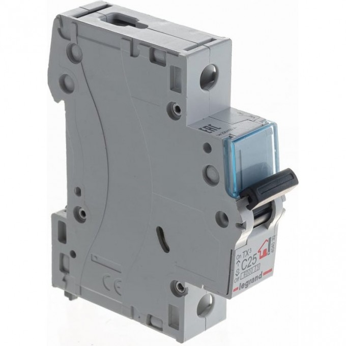 Автоматический выключатель LEGRAND TX³ 6000 6 кА тип C 1П 230/400 В 25А 1 модуль белый 404030