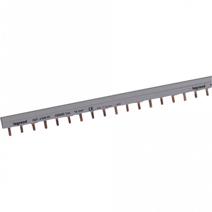 Гребёнчатая шина LEGRAND HX3 стандартная до 63А для винтовых зажимов 3П 56 модулей 404943