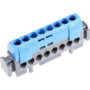 Клеммная колодка LEGRAND IP 2X нейтраль синяя 1 x 6-25мм² - 12 x 1,5-16мм² длина 113мм Клеммная колодка LEGRAND IP 2X нейтраль синяя 1 x 6-25мм² - 12 x 1,5-16мм² длина 113мм