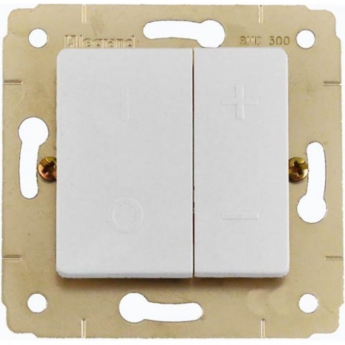 Кнопочный светорегулятор LEGRAND Cariva 40-600 В/ВА 50 Гц белый 773615