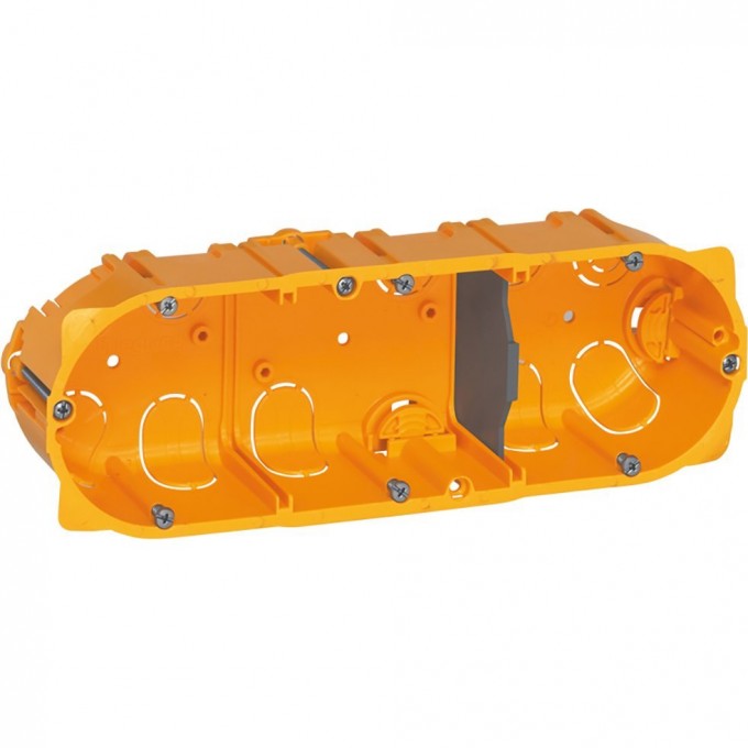 Коробка 3-местная LEGRAND Batibox для сухих перегородок, 6/8 модулей 80043