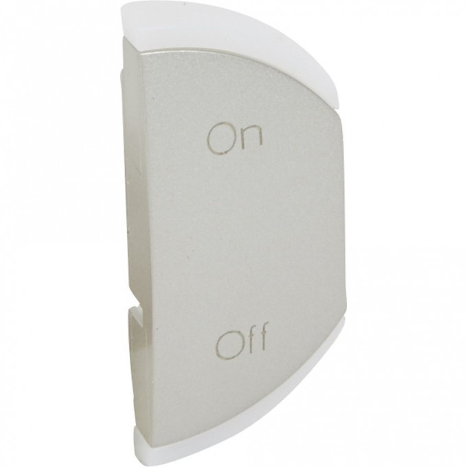 Лицевая панель LEGRAND Celiane для механизма Кат. № 0 675 71, ON/OFF, правая, 1 модуль, титан 68581