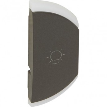 Лицевая панель LEGRAND MyHome SCS 1М "освещение" левая, графит