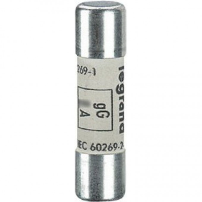 Плавкая вставка LEGRAND gG 10х38 6А 500В б/и 13306