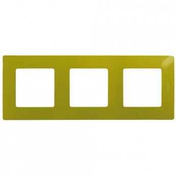 Рамка LEGRAND Etika 3 поста зелёный папоротник