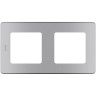Рамка LEGRAND INSPIRIA 2 поста алюминий 673942