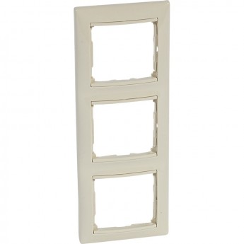 Рамка LEGRAND VALENA 3 поста вертикальная слоновая кость