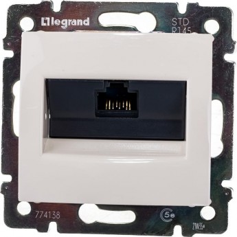 Розетка компьютерная LEGRAND Valena RJ45 UTP Кат.5e на винтах, слоновая кость