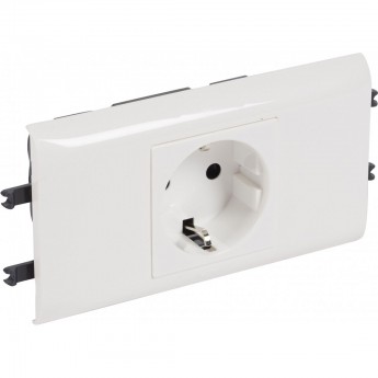 Розетка LEGRAND 2К+3 Программа Mosaic для установки в кабель-канале автоматические клеммы стандартная белая