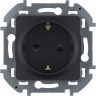 Розетка LEGRAND INSPIRIA 2К+З со шторками немецкий стандарт 16 А 250 В антрацит 673733