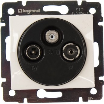 Розетка LEGRAND TV-FM-SAT Valena проходная 14 дБ 2400 МГц белый Розетка LEGRAND TV-FM-SAT Valena проходная 14 дБ 2400 МГц белый