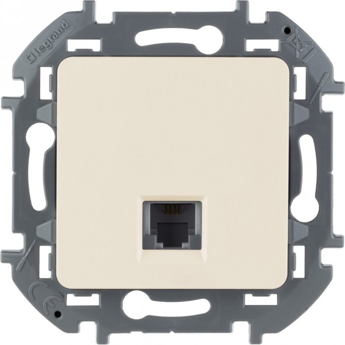 Телефонная розетка RJ11 LEGRAND INSPIRIA слоновая кость 673821