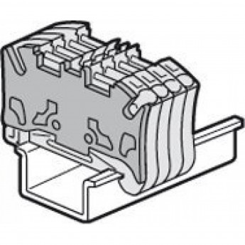 Торцевая крышка LEGRAND Viking 3 для пружинных клемм с шагом 5 мм Торцевая крышка LEGRAND Viking 3 для пружинных клемм с шагом 5 мм