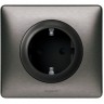 Умная розетка LEGRAND Celiane with NETATMO 2К+З 16А 230В, графит/вольфрам 64838
