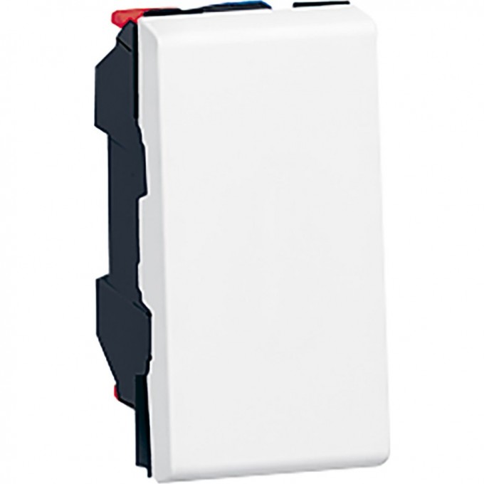 Выключатель LEGRAND Mosaic кнопочный 6A 1 модуль, белый 77030