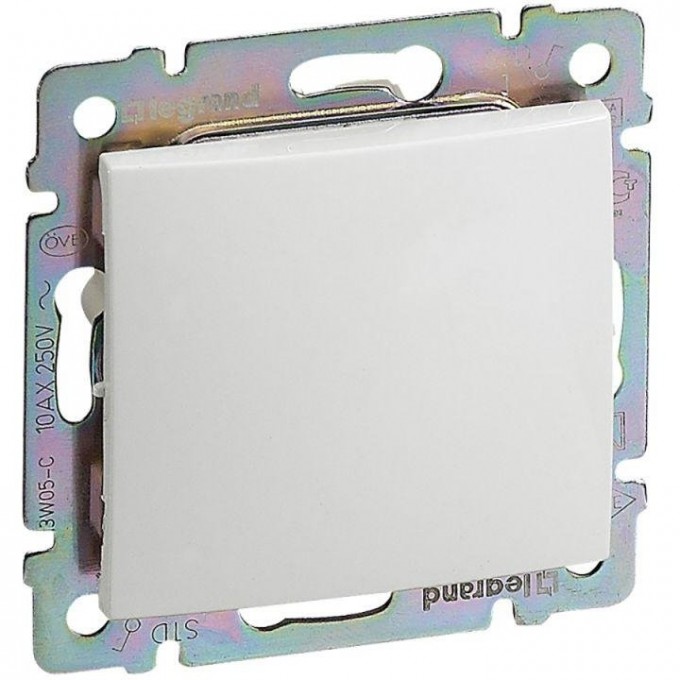 Выключатель LEGRAND Valena одноклавишный с подсветкой 10А белый 694260