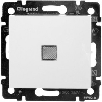 Выключатель LEGRAND Valena с подсветкой до 10А 250В (2500 Вт), белая