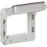 Адаптер LEGRAND Plexo для двухмодульных механизмов Mosaic с дымчатой крышкой 069580
