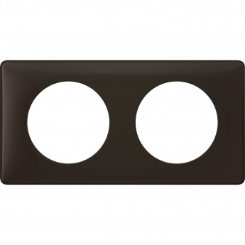 Рамка LEGRAND Celiane 2 поста Чёрная перкаль Рамка LEGRAND Celiane 2 поста Чёрная перкаль