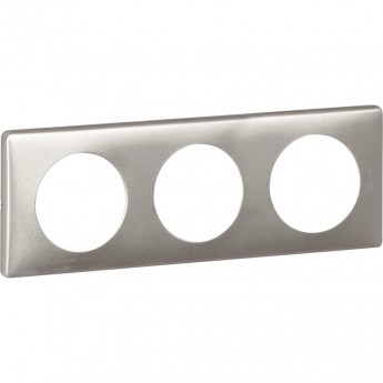 Рамка LEGRAND Celiane металлик 3 поста титан Рамка LEGRAND Celiane металлик 3 поста титан