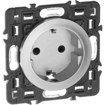 Розетка LEGRAND Celiane силовая 2К+З на винтах титан Розетка LEGRAND Celiane силовая 2К+З на винтах титан