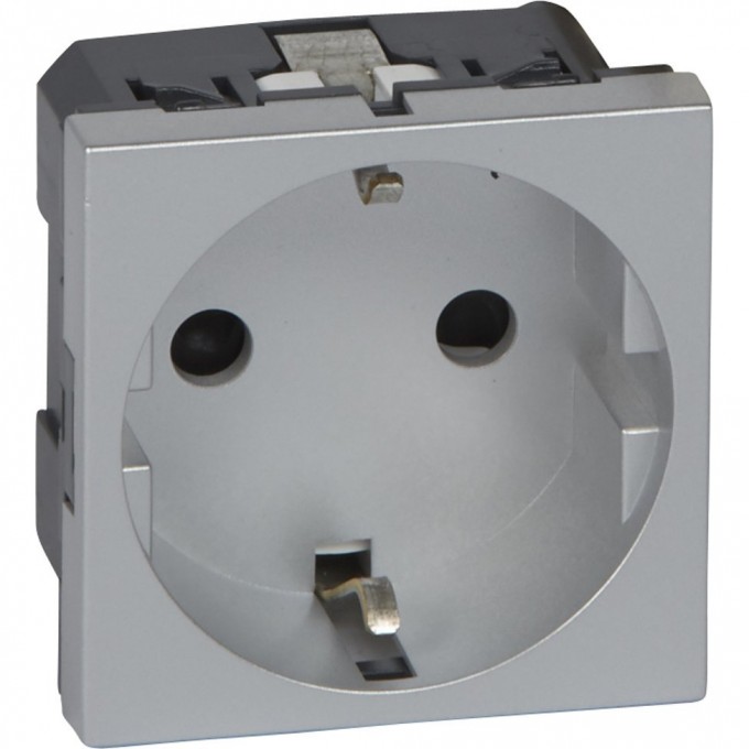 Розетка LEGRAND Mosaic 2К+3 винтовые клеммы, 2 модуля, алюминий 79213