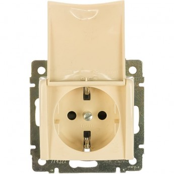 Розетка LEGRAND Valena 16А IP21 2P+E с крышкой слоновая кость Розетка LEGRAND Valena 16А IP21 2P+E с крышкой слоновая кость