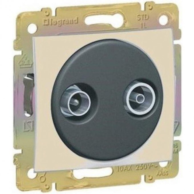 Розетка LEGRAND Valena TV-FM 10дБ оконечная, слоновая кость 774333