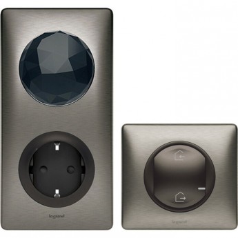 Стартовый пакет LEGRAND Celiane with NETATMO с головным выключателем, графит/вольфрам