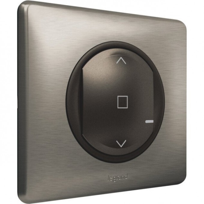 Умный беспроводной выключатель LEGRAND Celiane with NETATMO рольставней, графит/вольфрам 64897